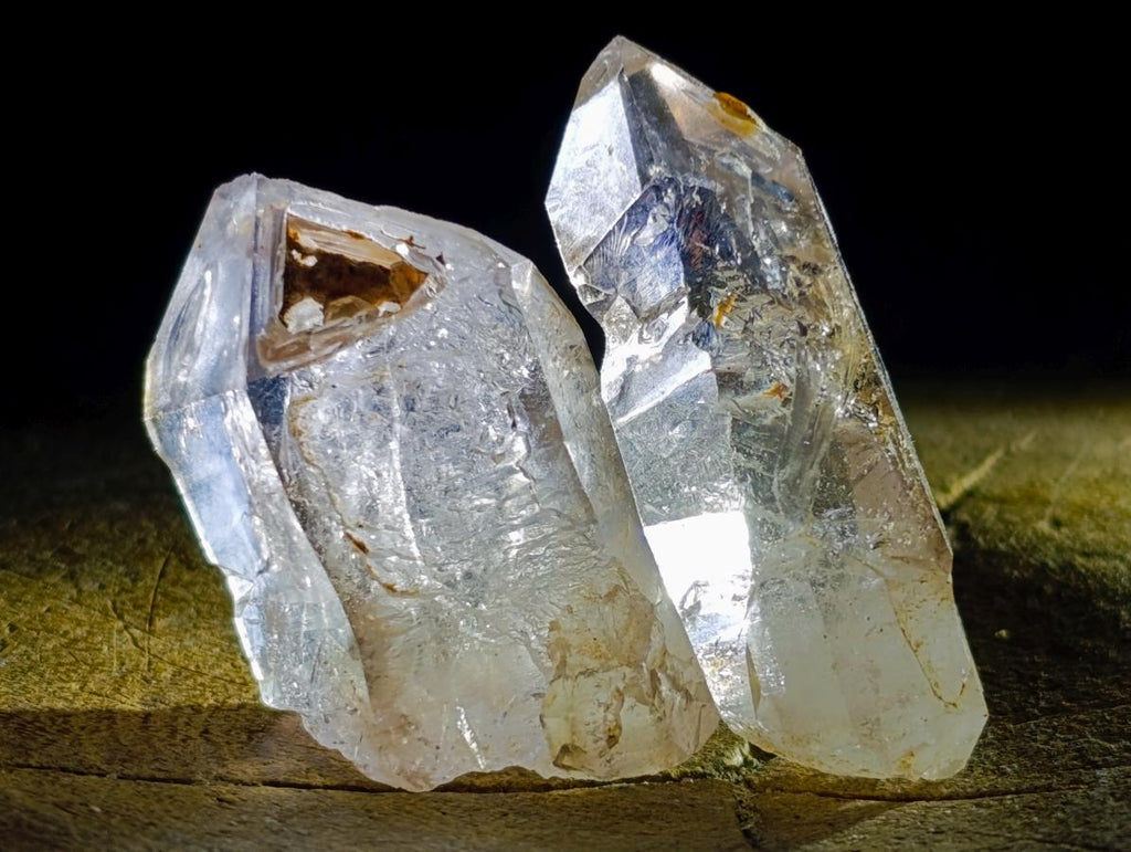 Natural Mix of Small Smokey Amethyst and Clear Quartz Crystals x 70 From Brandberg, Namibia - Toprock Gemstones and Minerals 