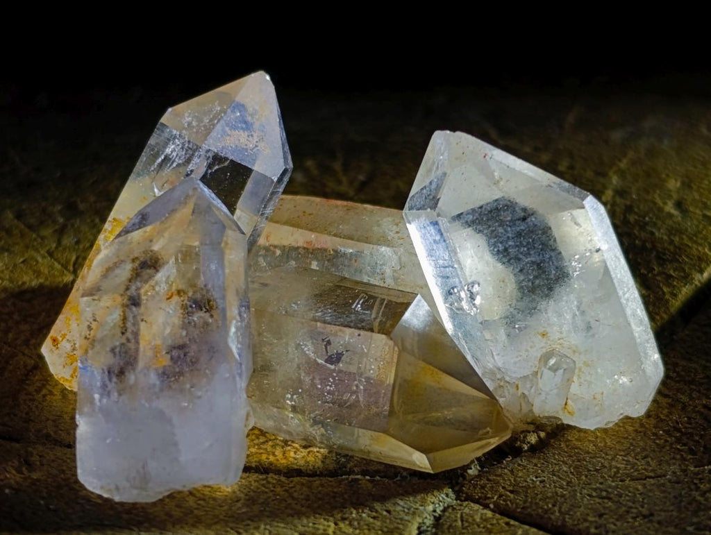 Natural Mix of Small Smokey Amethyst and Clear Quartz Crystals x 70 From Brandberg, Namibia - Toprock Gemstones and Minerals 