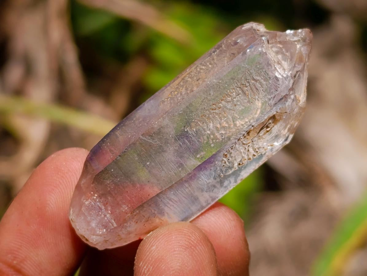 Natural Mix of Small Smokey Amethyst and Clear Quartz Crystals x 70 From Brandberg, Namibia - Toprock Gemstones and Minerals 