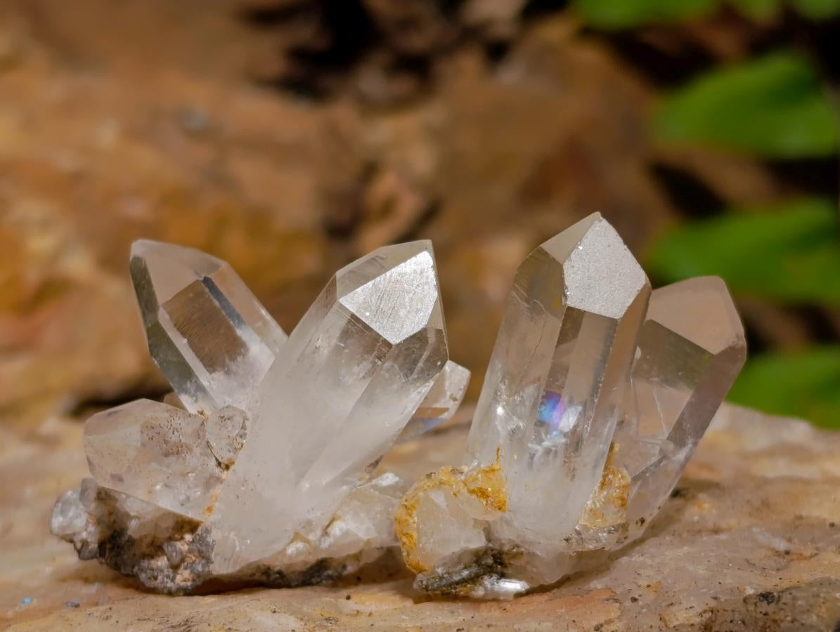 Natural Mix of Small Smokey Amethyst and Clear Quartz Crystals x 70 From Brandberg, Namibia - Toprock Gemstones and Minerals 