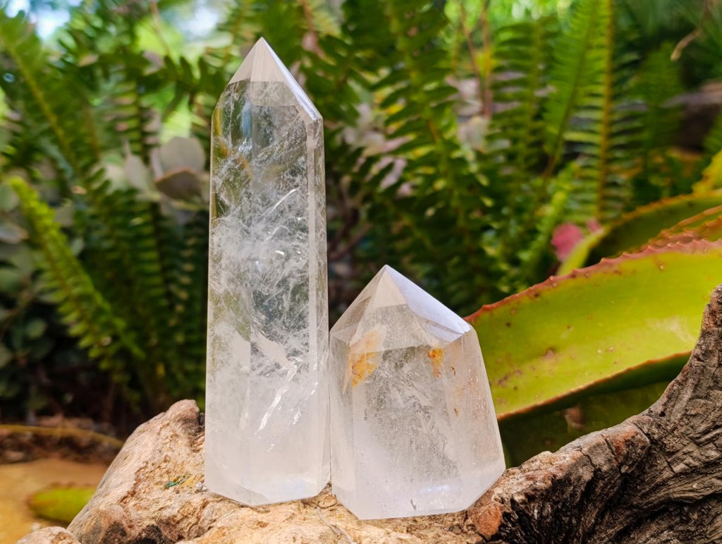 Polished Mixed Quartz Points x 12 From Madagascar - Toprock Gemstones and Minerals 