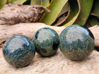 Polished Stromatolite Spheres x 3 From Katsepy, Madagascar - Toprock Gemstones and Minerals 
