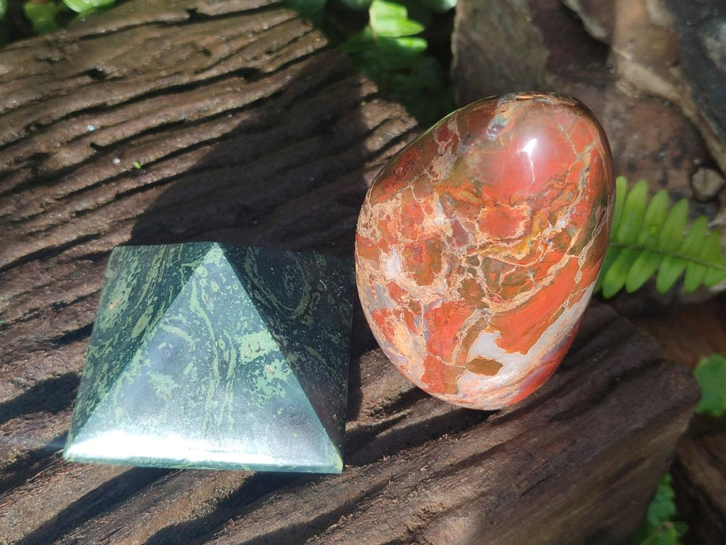 Polished Mixed Multi Mineral Pieces x 6 From Madagascar - Toprock Gemstones and Minerals 