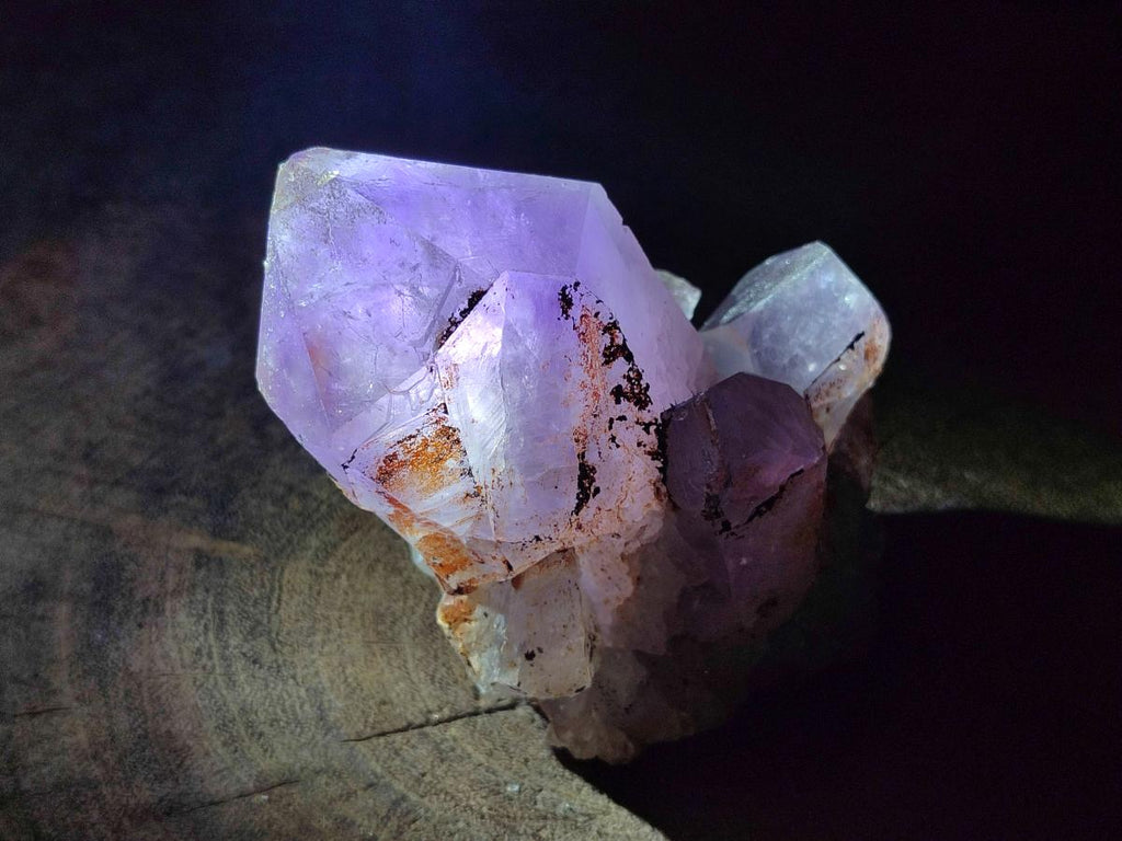 Natural Jacaranda Amethyst Crystal Clusters x 6 From Mumbwa, Zambia - Toprock Gemstones and Minerals 