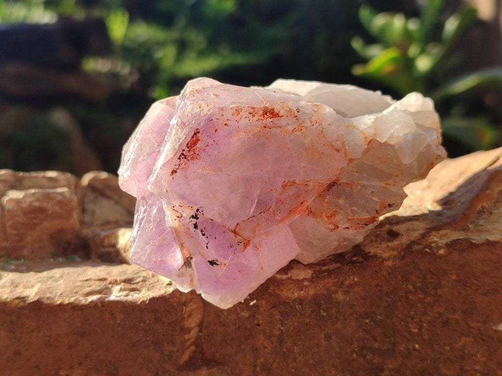 Natural Jacaranda Amethyst Crystal Clusters x 6 From Mumbwa, Zambia - Toprock Gemstones and Minerals 