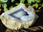 Natural Blue Lace Agate Geode Specimens x 12 From Nsanje, Malawi - Toprock Gemstones and Minerals 