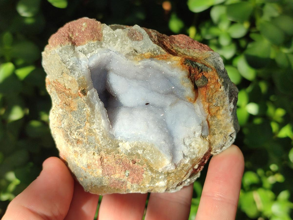 Natural Blue Lace Agate Geode Specimens x 12 From Nsanje, Malawi - Toprock Gemstones and Minerals 