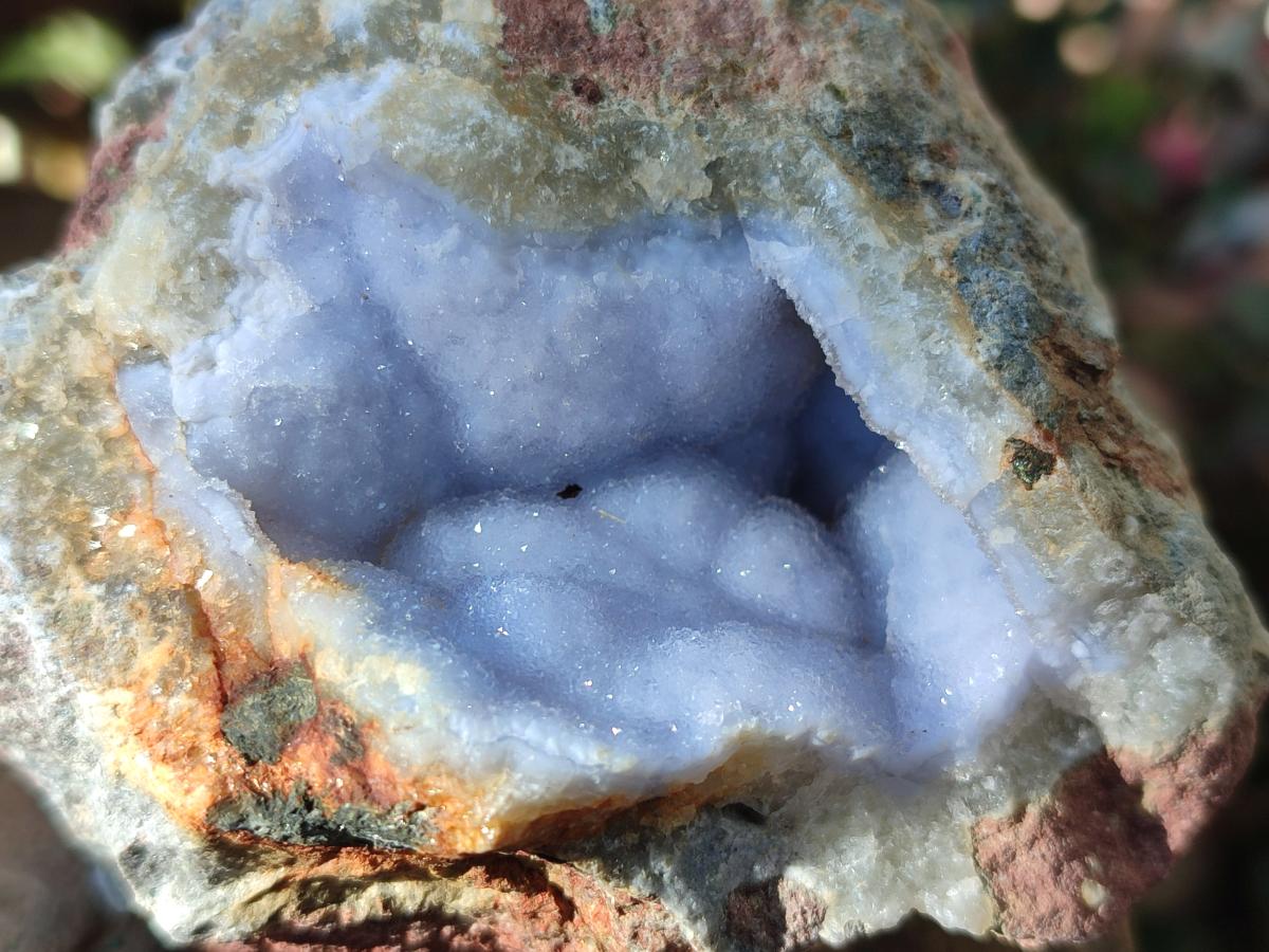 Natural Blue Lace Agate Geode Specimens x 12 From Nsanje, Malawi - Toprock Gemstones and Minerals 