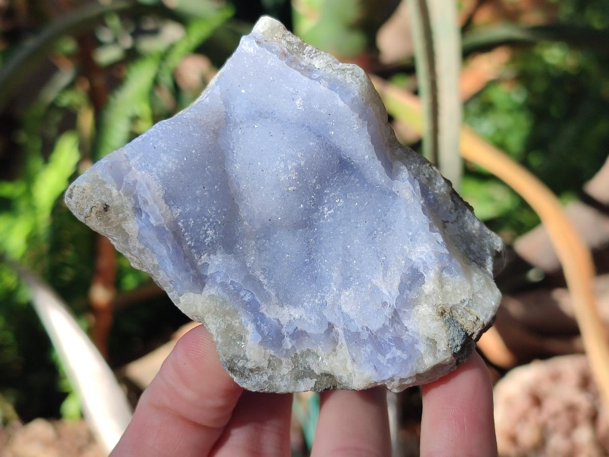 Natural Blue Lace Agate Geode Specimens x 12 From Nsanje, Malawi - Toprock Gemstones and Minerals 