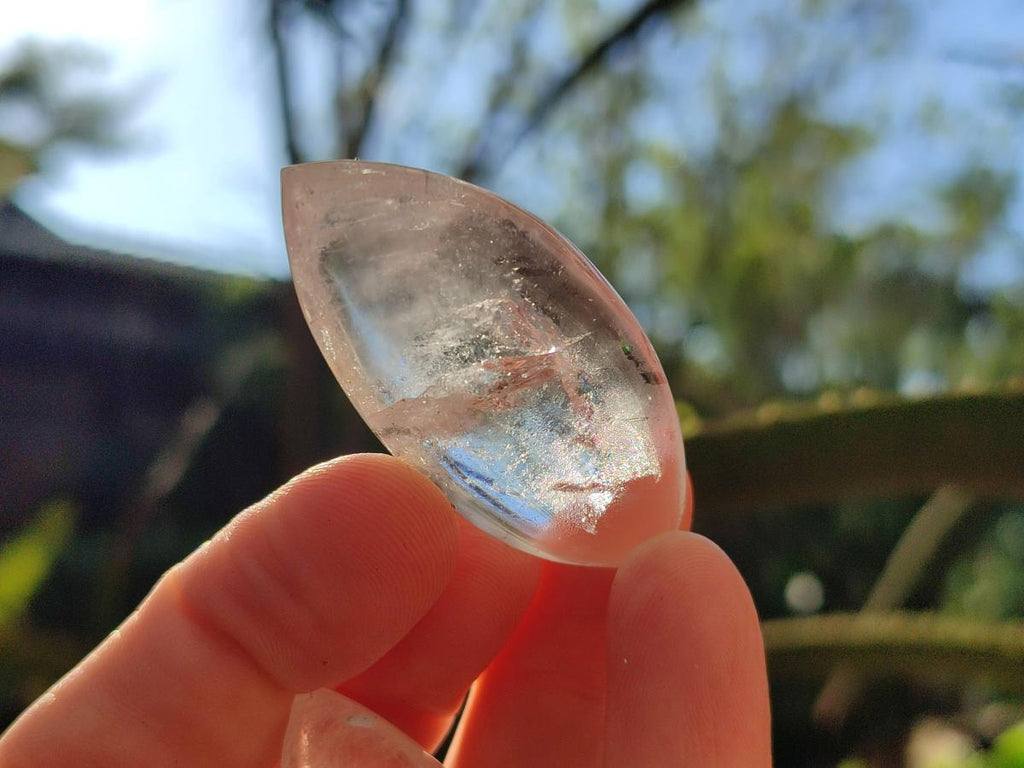 Polished Rock Crystal Quartz "Angel Tears" Free Forms x 35 From Madagascar - Toprock Gemstones and Minerals 