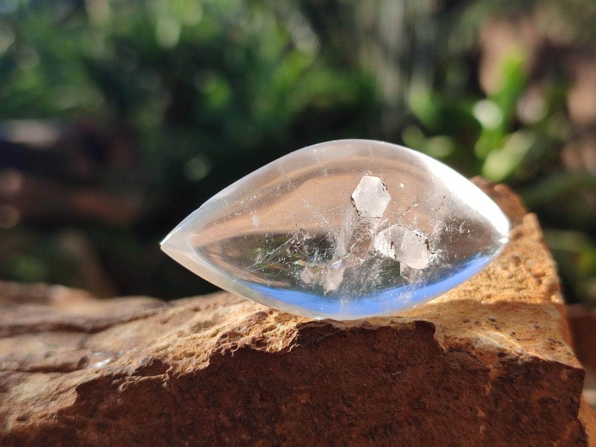 Polished Rock Crystal Quartz "Angel Tears" Free Forms x 35 From Madagascar - Toprock Gemstones and Minerals 