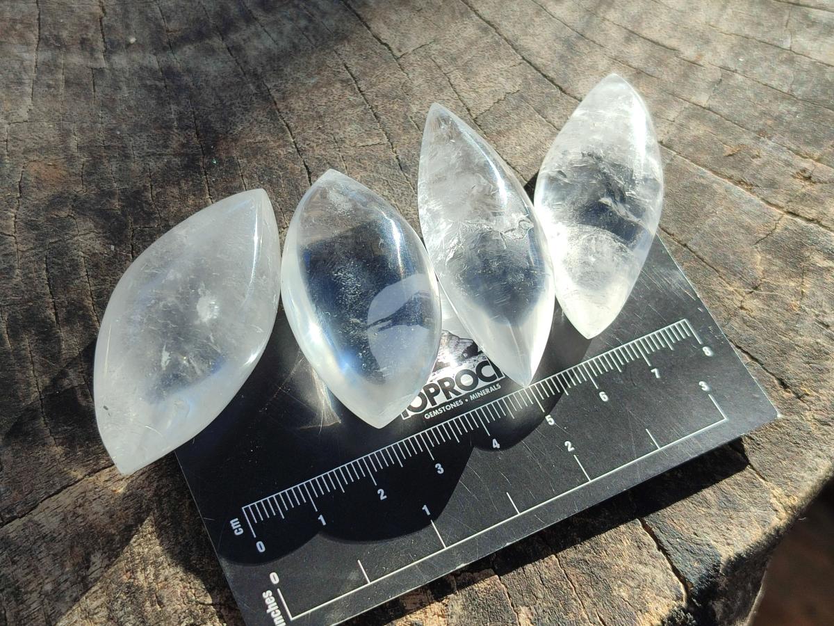 Polished Rock Crystal Quartz "Angel Tears" Free Forms x 35 From Madagascar - Toprock Gemstones and Minerals 