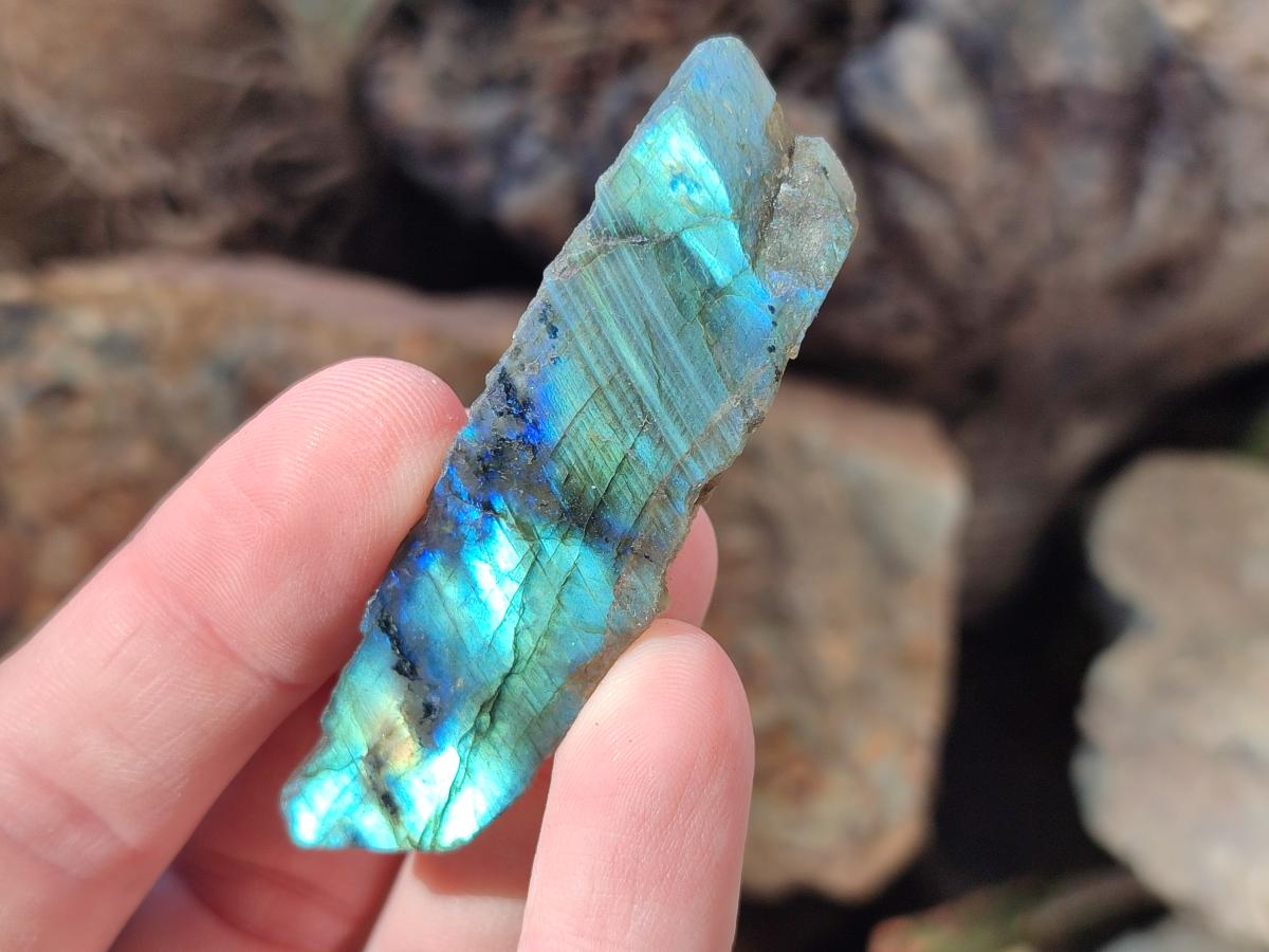 Polished Labradorite Slices x 35 From Madagascar - Toprock Gemstones and Minerals 