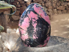 Polished Large Rhodonite Standing Free Form x 1 From Ambindavato, Madagascar - Toprock Gemstones and Minerals 