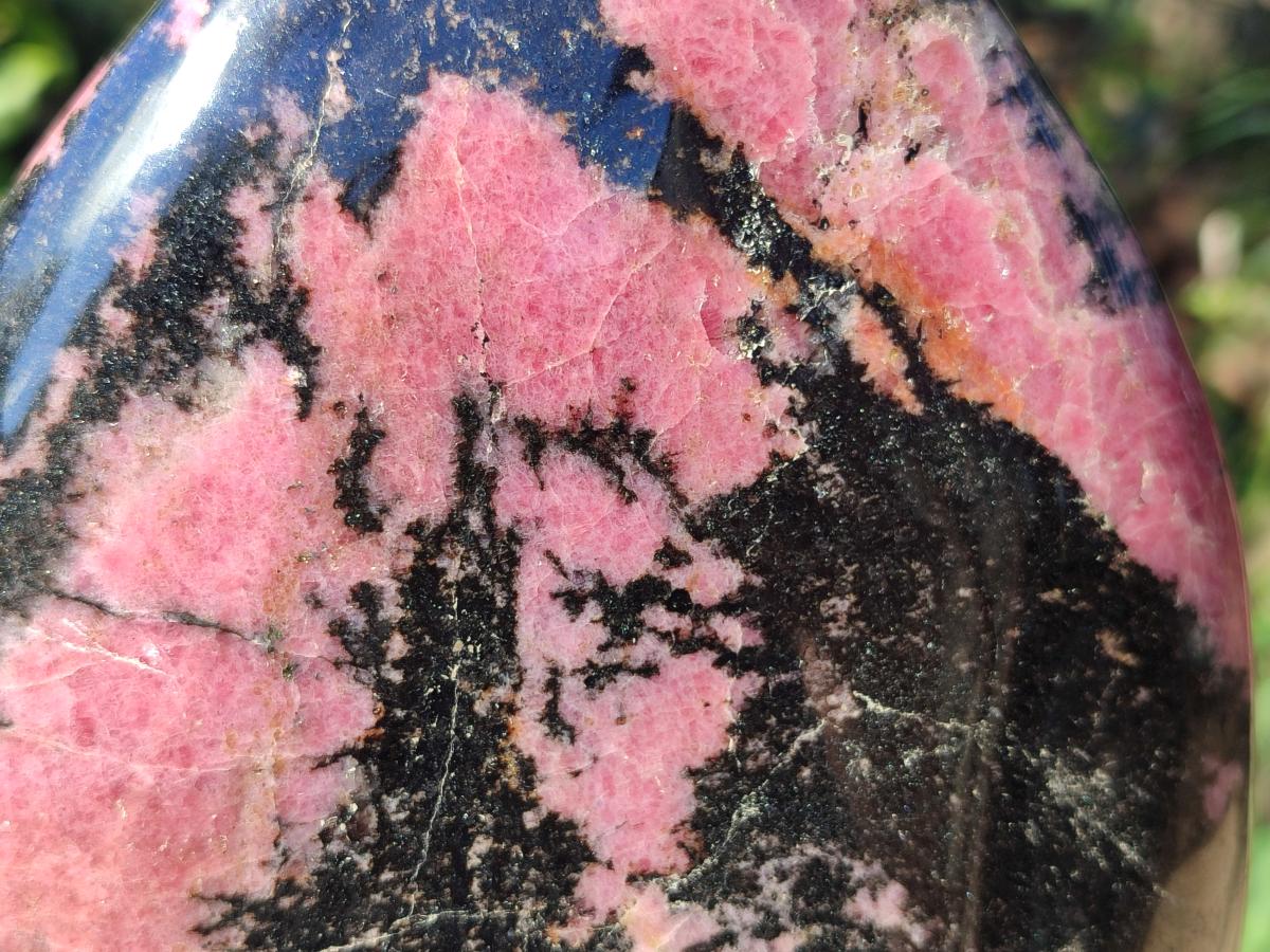 Polished Large Rhodonite Standing Free Form x 1 From Ambindavato, Madagascar - Toprock Gemstones and Minerals 