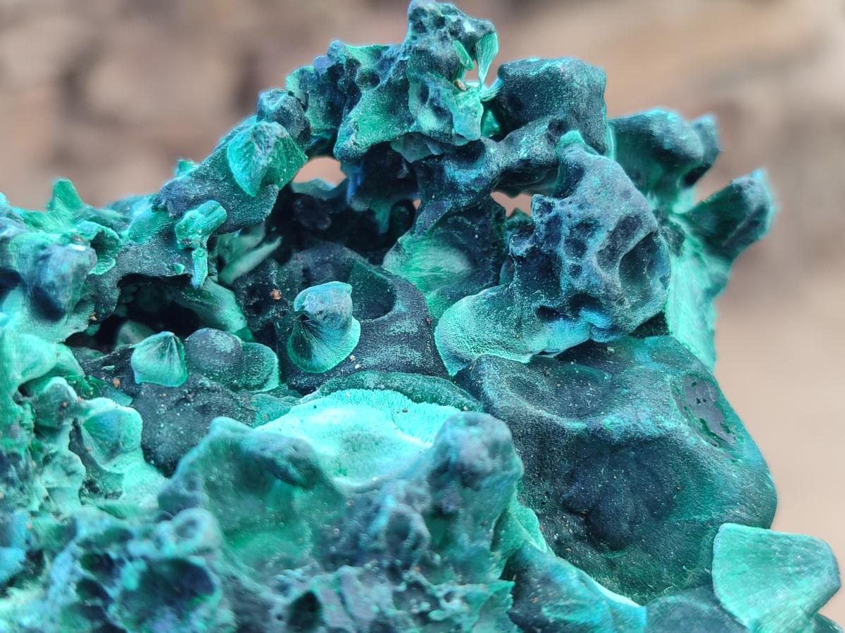 Natural Silky Malachite Specimens x 6 From Kasompe, Congo - Toprock Gemstones and Minerals 
