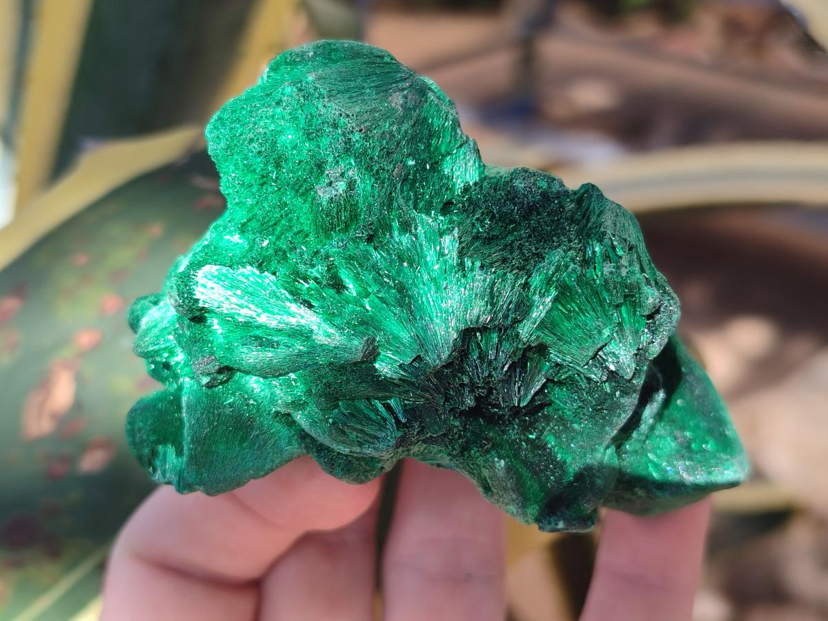 Natural Silky Malachite Specimens x 6 From Kasompe, Congo - Toprock Gemstones and Minerals 