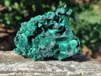 Natural Silky Malachite Specimens x 6 From Kasompe, Congo - Toprock Gemstones and Minerals 
