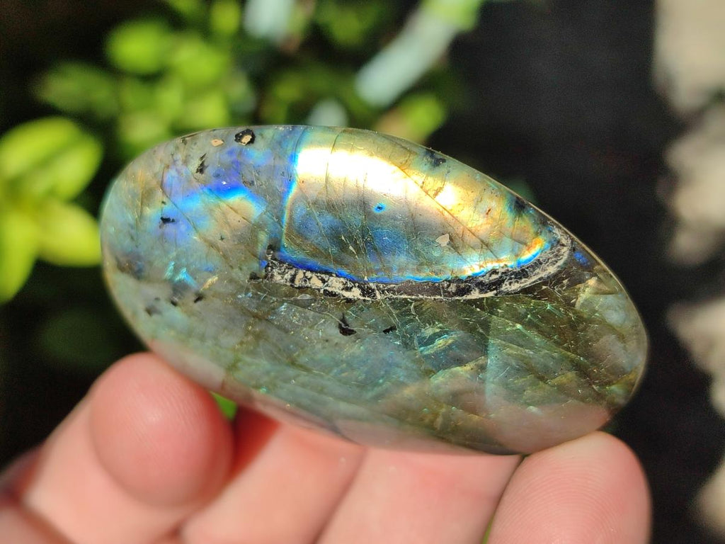 Polished Labradorite Palm Stones x 12 From Madagascar - Toprock Gemstones and Minerals 
