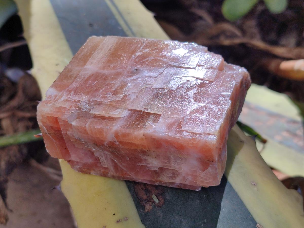 Natural Rhombohedral Sunset Orange Calcite Specimens x 12 From Spitzkop, Namibia - Toprock Gemstones and Minerals 