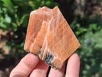 Natural Rhombohedral Sunset Orange Calcite Specimens x 12 From Spitzkop, Namibia - Toprock Gemstones and Minerals 