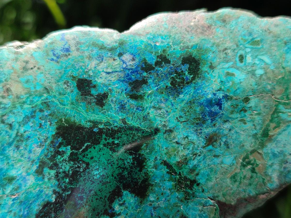 Polished One Side Shattuckite Slices x 6 From Kaokoveld, Namibia - Toprock Gemstones and Minerals 