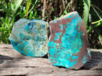 Polished One Side Shattuckite Slices x 6 From Kaokoveld, Namibia - Toprock Gemstones and Minerals 