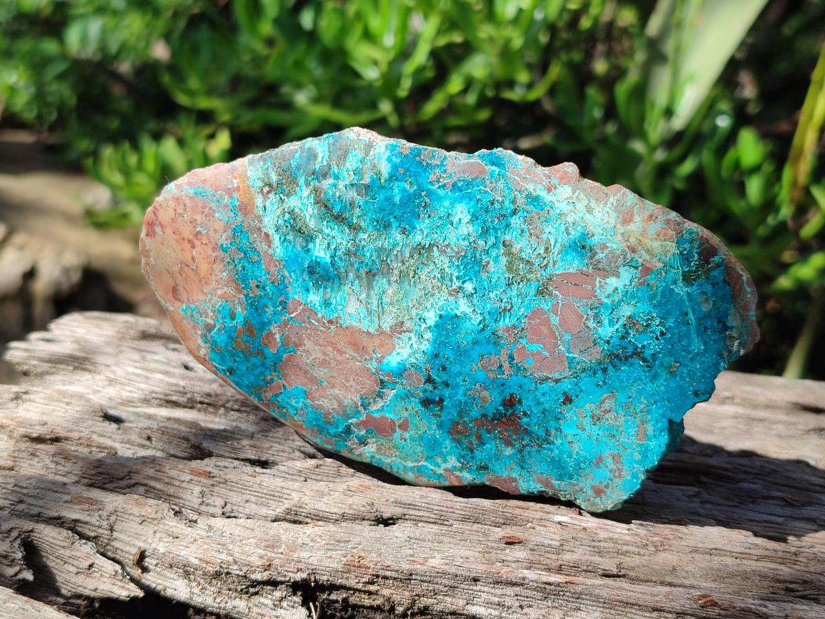 Polished One Side Shattuckite Slices x 6 From Kaokoveld, Namibia - Toprock Gemstones and Minerals 