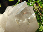 Half Polished XXL Smokey Angolan Quartz Cluster x 1 From Angola - Toprock Gemstones and Minerals 