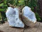 Natural Blue Lace Agate Geode Specimens x 12 From Nsanje, Malawi - Toprock Gemstones and Minerals 