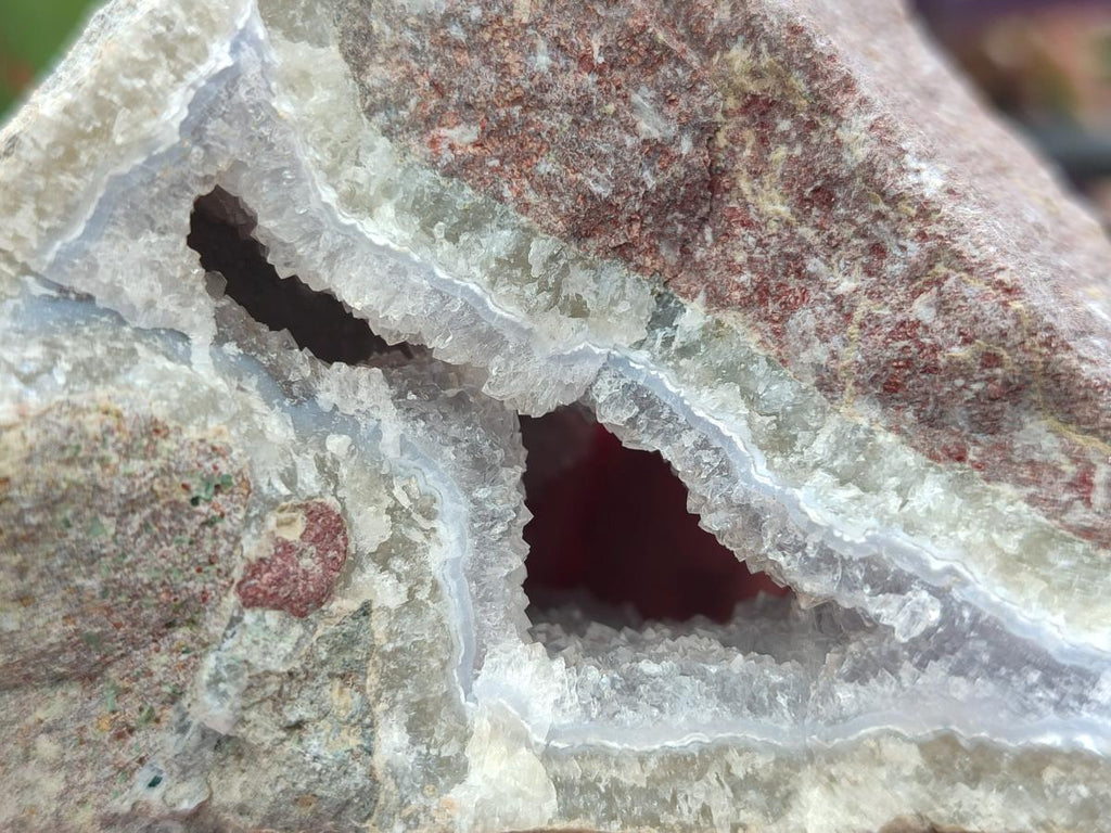 Natural Blue Lace Agate Geode Specimens x 12 From Nsanje, Malawi - Toprock Gemstones and Minerals 