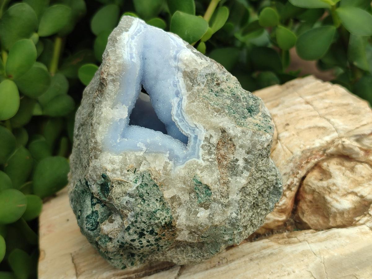 Natural Blue Lace Agate Geode Specimens x 12 From Nsanje, Malawi - Toprock Gemstones and Minerals 
