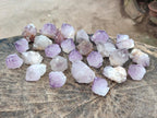 Natural Mix of Spirit Amethyst and Clear Spirit Quartz Single Crystals x 63 From Boekenhouthoek, South Africa - Toprock Gemstones and Minerals 