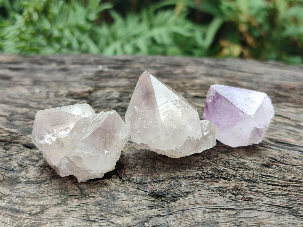 Natural Mix of Spirit Amethyst and Clear Spirit Quartz Single Crystals x 63 From Boekenhouthoek, South Africa - Toprock Gemstones and Minerals 