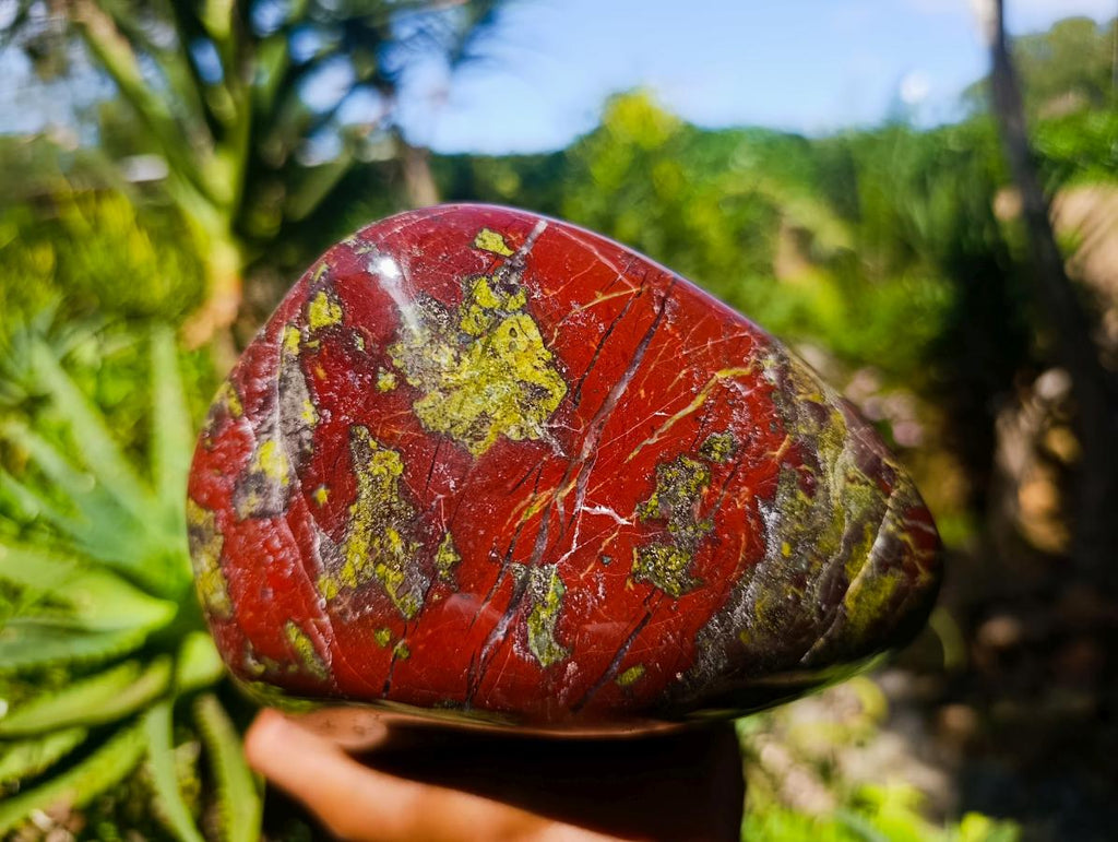 Polished Large Bastite Dragonsblood Stone Standing Display Free form x 1 From Tshipise, South Africa - Toprock Gemstones and Minerals 