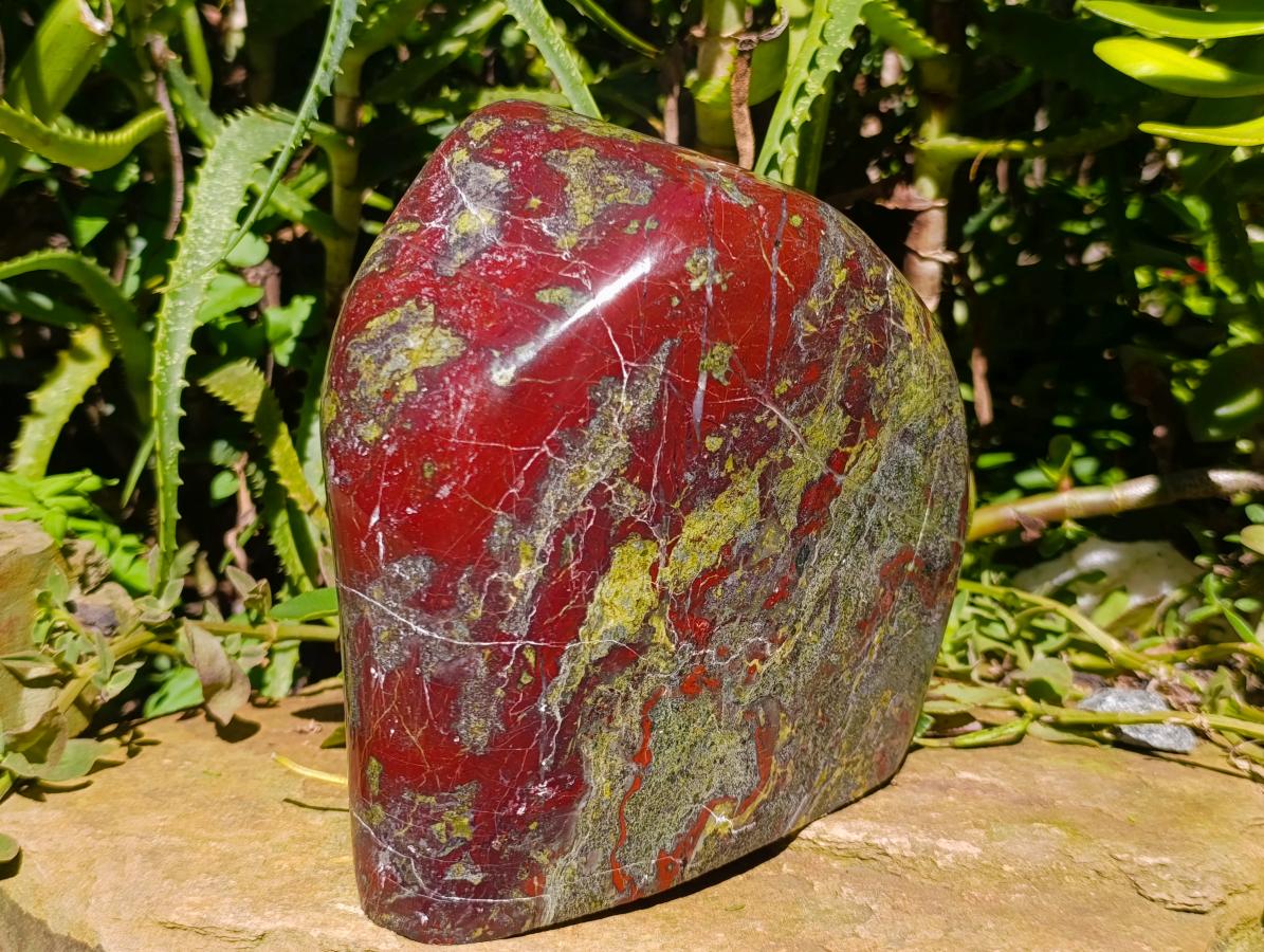 Polished Large Bastite Dragonsblood Stone Standing Display Free form x 1 From Tshipise, South Africa - Toprock Gemstones and Minerals 