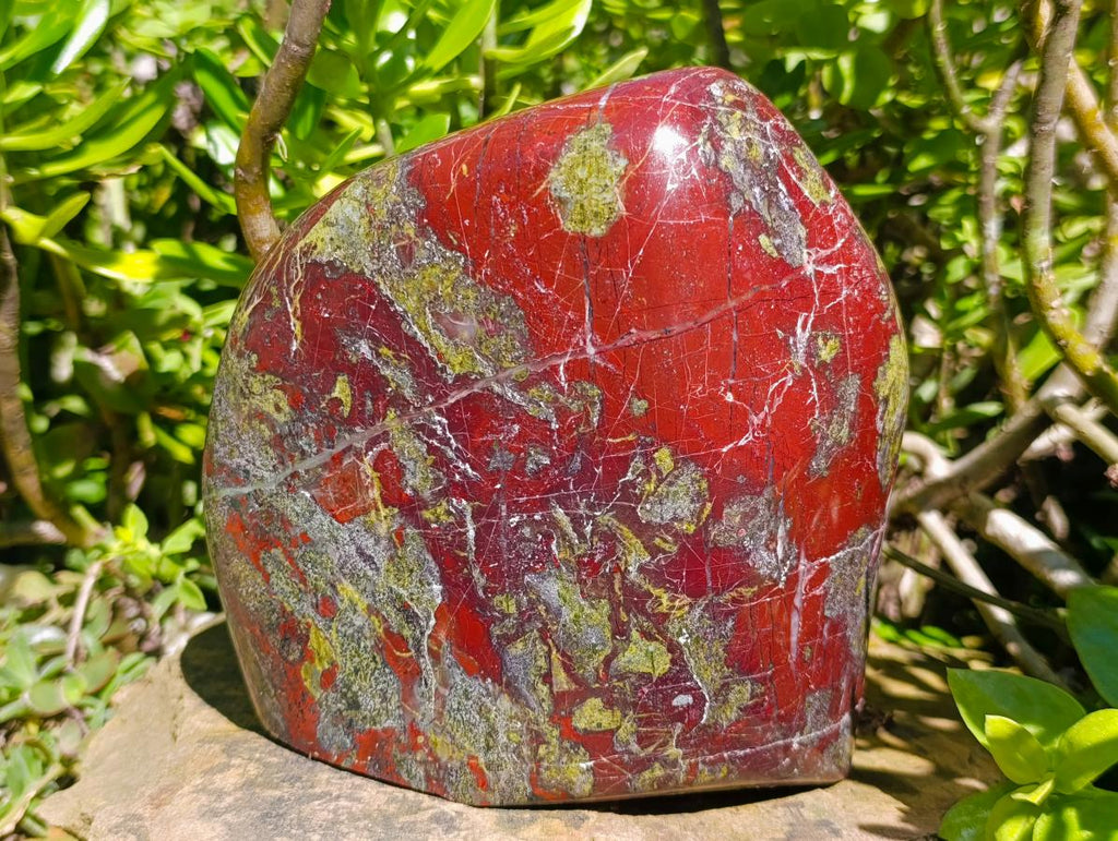 Polished Large Bastite Dragonsblood Stone Standing Display Free form x 1 From Tshipise, South Africa - Toprock Gemstones and Minerals 