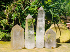 Polished Clear Quartz Display Crystals x 4 From Madagascar - Toprock Gemstones and Minerals 