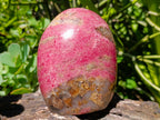 Polished Large Rhodonite Standing Display Piece x 1 From Ambindavato, Madagascar - Toprock Gemstones and Minerals 