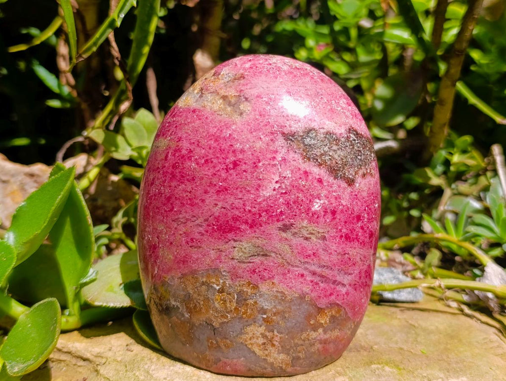 Polished Large Rhodonite Standing Display Piece x 1 From Ambindavato, Madagascar - Toprock Gemstones and Minerals 