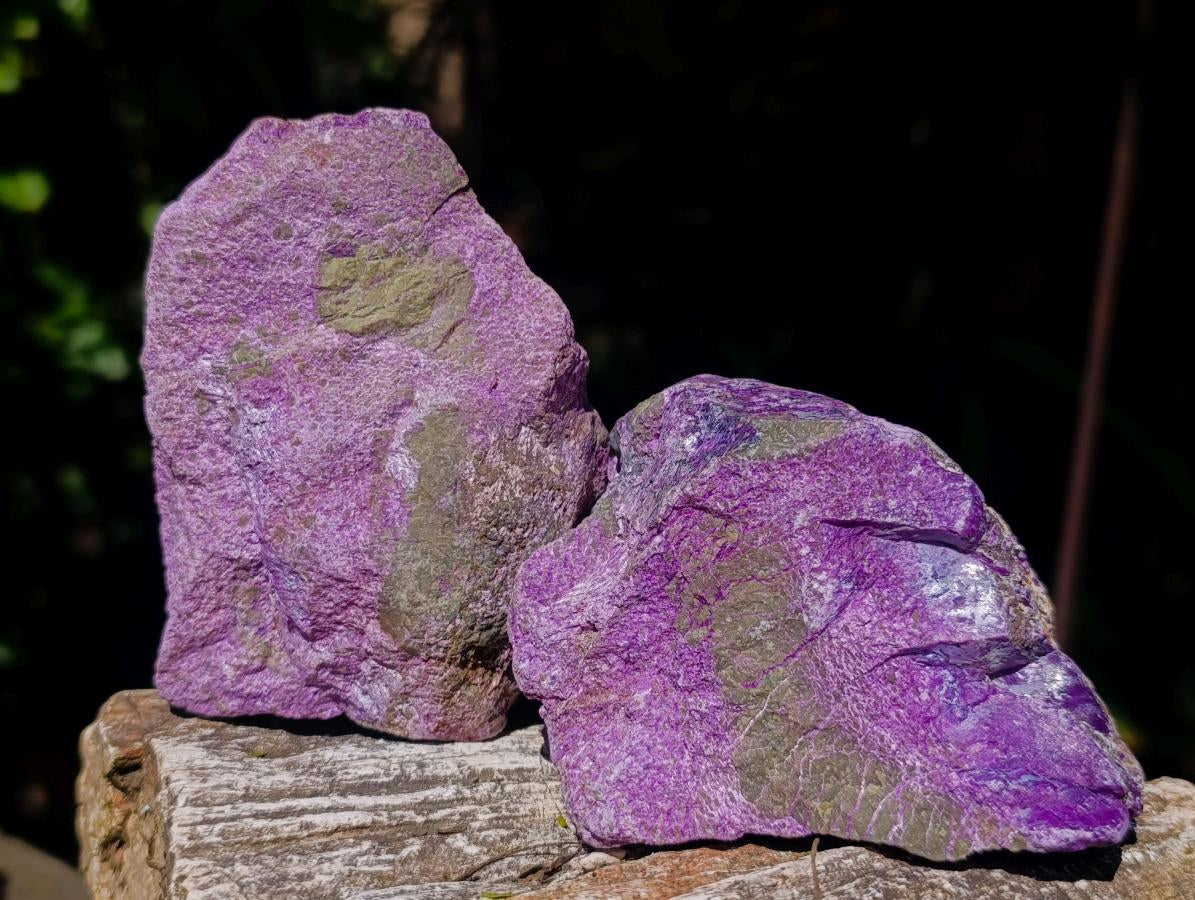 Natural Stichtite Cobbed Specimens x 6 From Barberton, South Africa - Toprock Gemstones and Minerals 