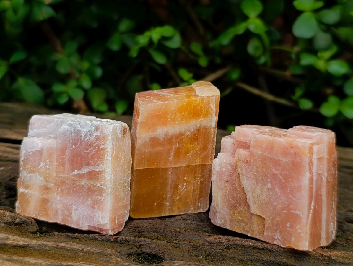Natural Rhombohedral Sunset Orange Calcite Specimens x 39 From Spitzkop, Namibia - Toprock Gemstones and Minerals 