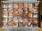 Natural Rhombohedral Sunset Orange Calcite Specimens x 39 From Spitzkop, Namibia - Toprock Gemstones and Minerals 