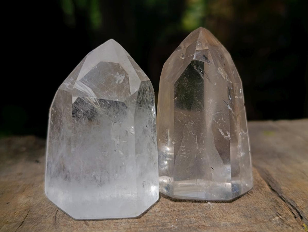 Polished Small Clear Quartz Display Crystals x 20 From Madagascar - Toprock Gemstones and Minerals 