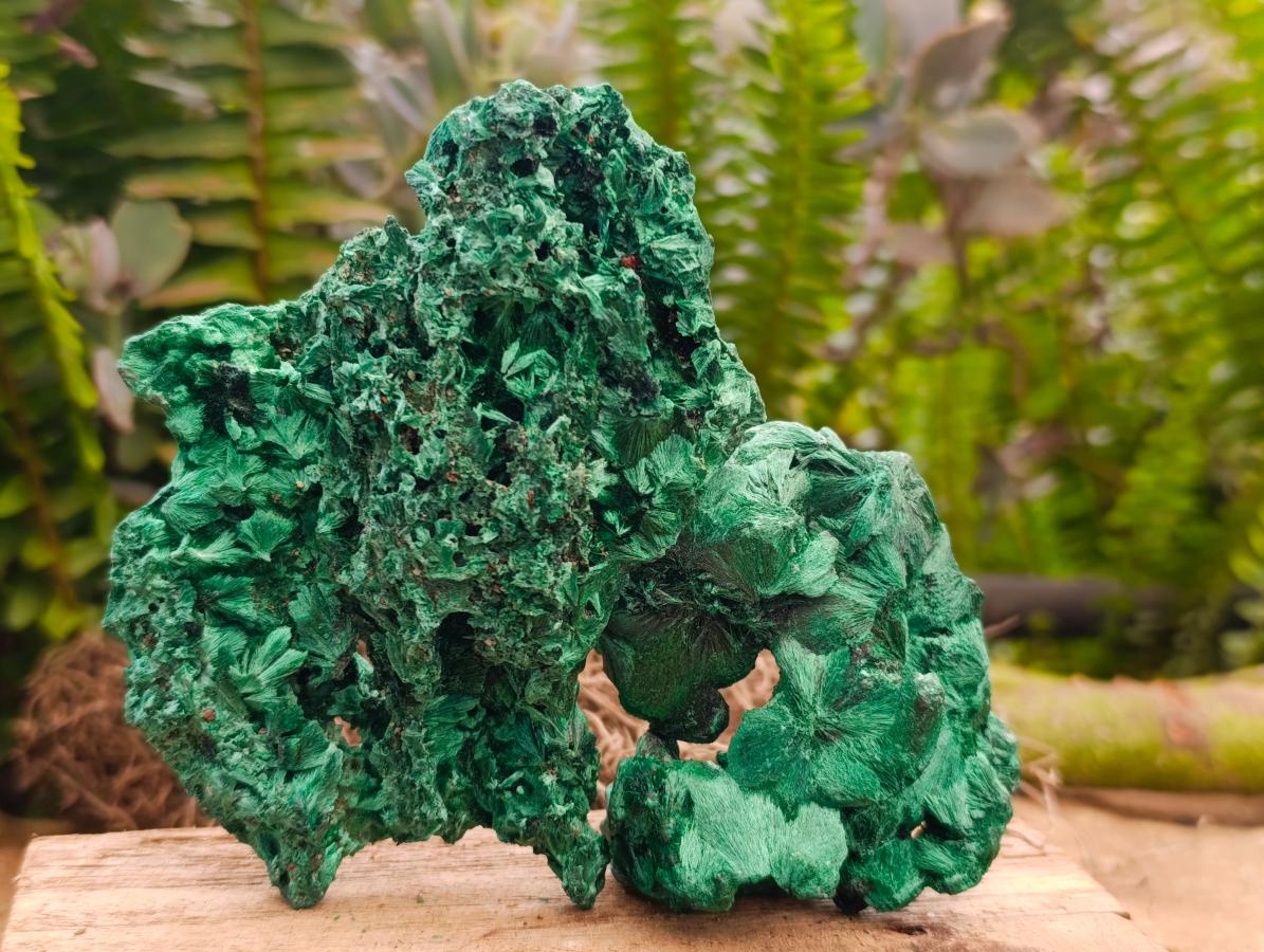 Natural Silky Malachite Specimens x 6 From Kasompe, Congo - Toprock Gemstones and Minerals 