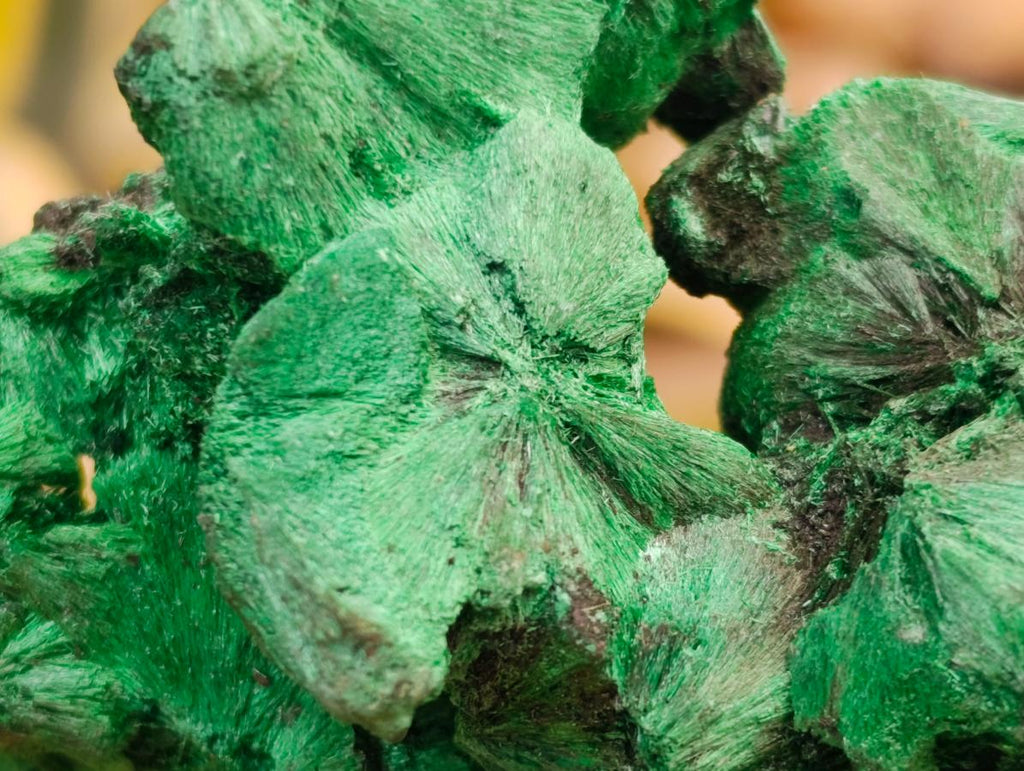 Natural Silky Malachite Specimens x 6 From Kasompe, Congo - Toprock Gemstones and Minerals 