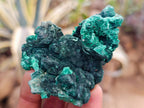 Natural Silky Malachite Specimens x 6 From Kasompe, Congo - Toprock Gemstones and Minerals 