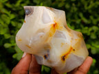 Polished Banded Agate Flames x 6 From Madagascar - Toprock Gemstones and Minerals 