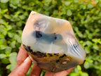 Polished Banded Agate Flames x 6 From Madagascar - Toprock Gemstones and Minerals 