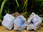 Natural Blue Lace Agate Geode Specimens x 12 From Nsanje, Malawi - Toprock Gemstones and Minerals 